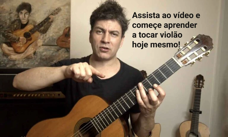Clique aqui para abrir o vídeo de apresentação e aprenda tocar violão com o Fábio Lima nesse Curso de violão do zero ao intermediário
